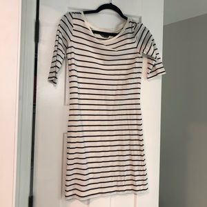 Black and white Striped dress